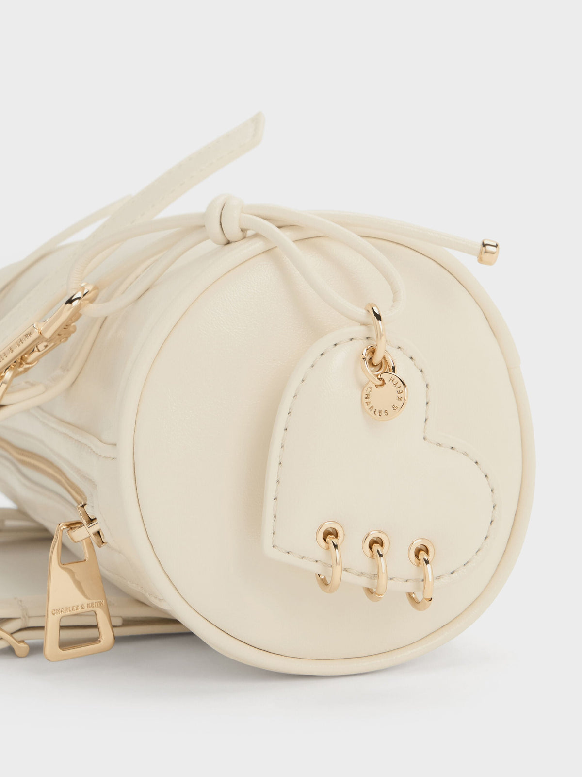 CHARLES & KEITH Trending | Rey Elongated Shoulder Bag - Cream