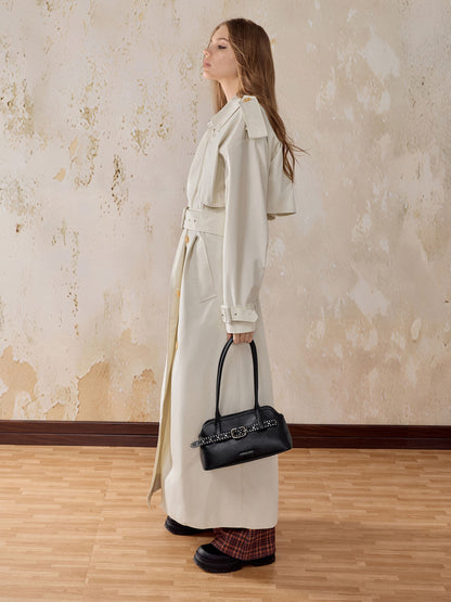 CHARLES & KEITH Best Price | Victoria Studded Belted Shoulder Bag - Noir