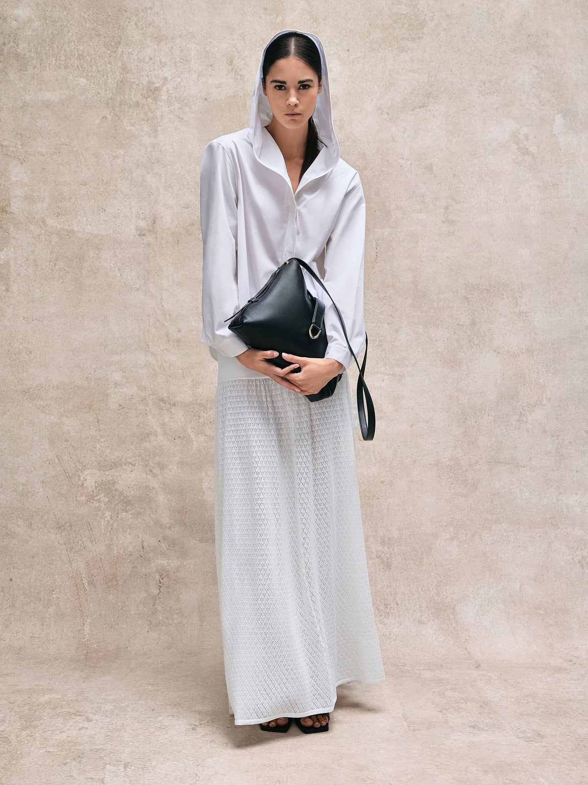 CHARLES & KEITH Recommended | Gabine Leather Belted Hobo Bag - Black