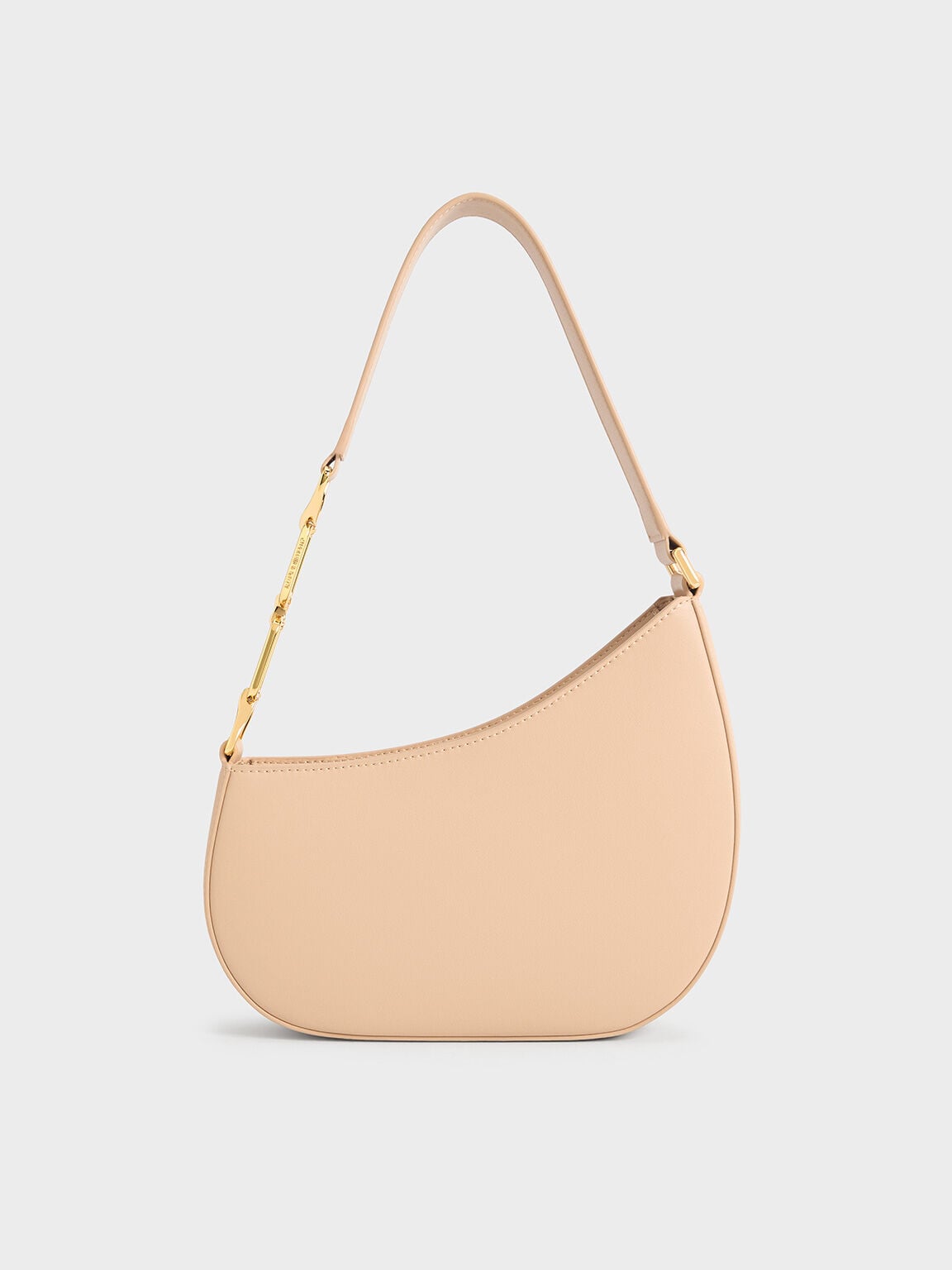 CHARLES & KEITH Customer Favorite | Agatha Chain-Strap Shoulder Bag - Beige