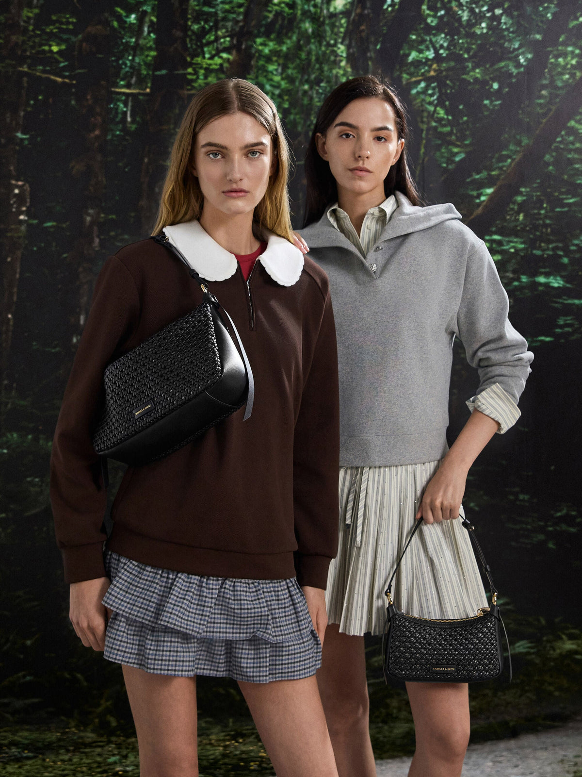 CHARLES & KEITH Great Value | Mini Calla Woven Shoulder Bag - Black