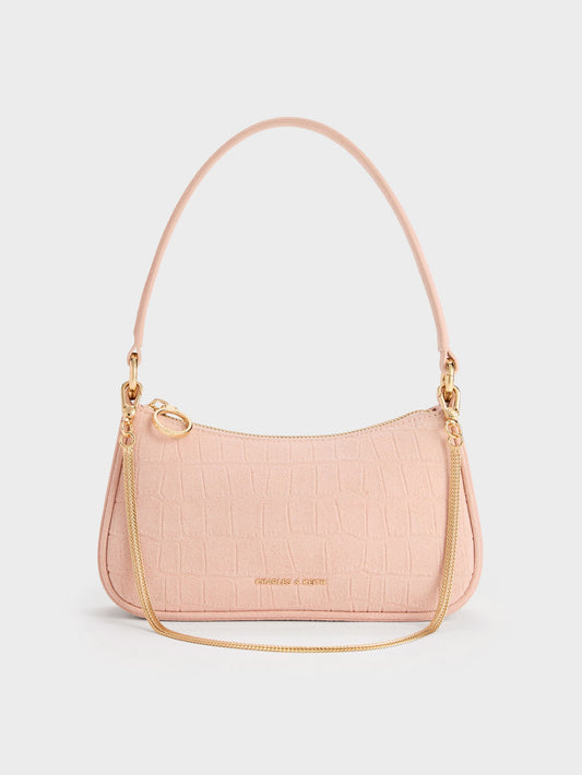 CHARLES & KEITH Discount | Elspeth Chain Shoulder Bag - Pink