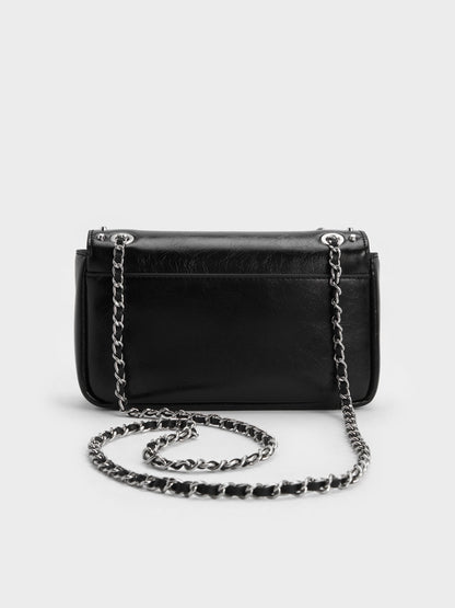 CHARLES & KEITH Trending | Arwen Studded Shoulder Bag - Noir