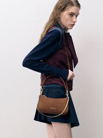 CHARLES & KEITH New | Elspeth Chain Shoulder Bag - Chocolate