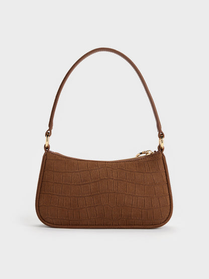 CHARLES & KEITH New | Elspeth Chain Shoulder Bag - Chocolate