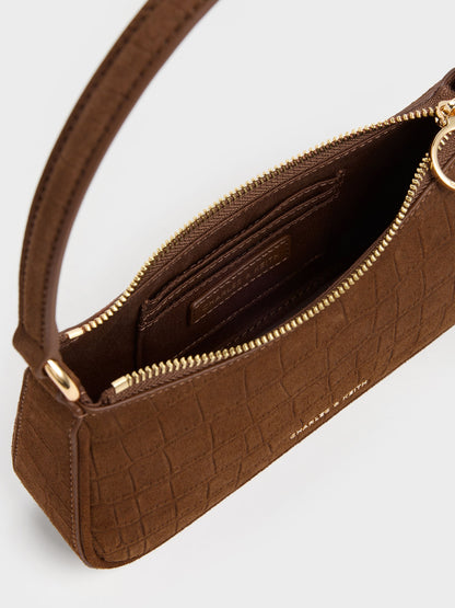 CHARLES & KEITH New | Elspeth Chain Shoulder Bag - Chocolate