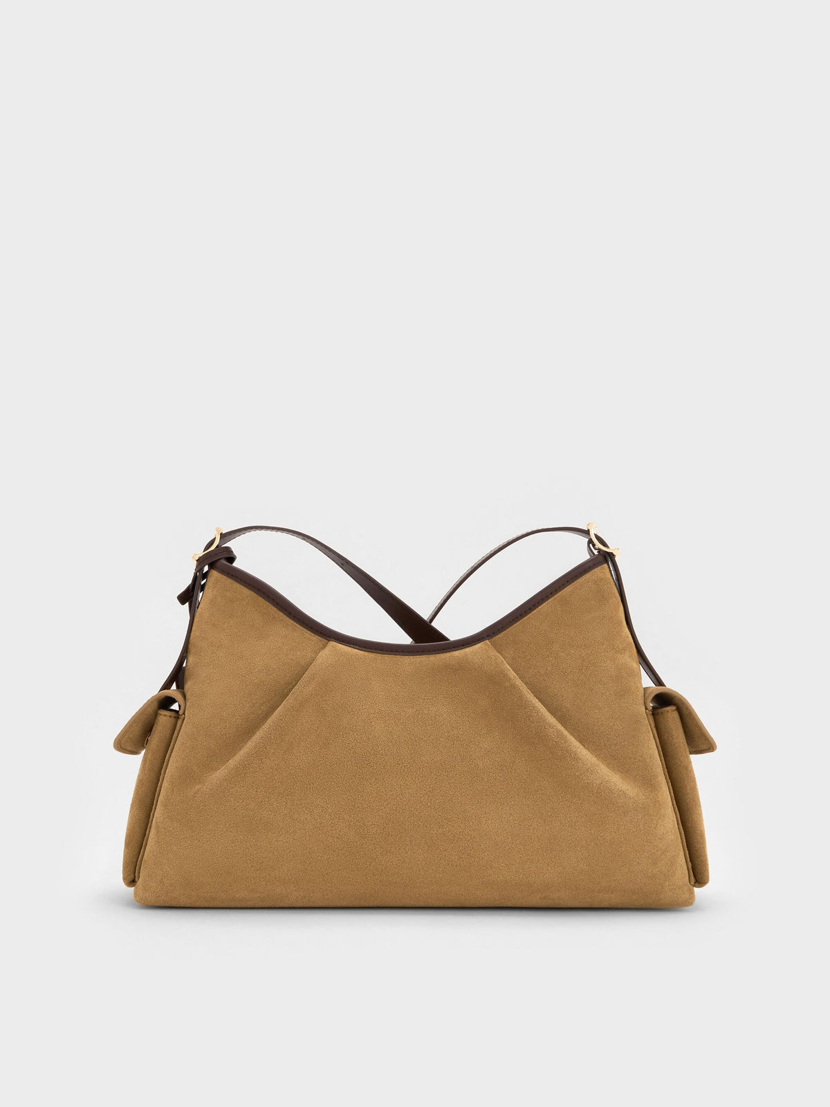 CHARLES & KEITH Hot Sale | Khai Side-Pocket Shoulder Bag - Sahara Sand