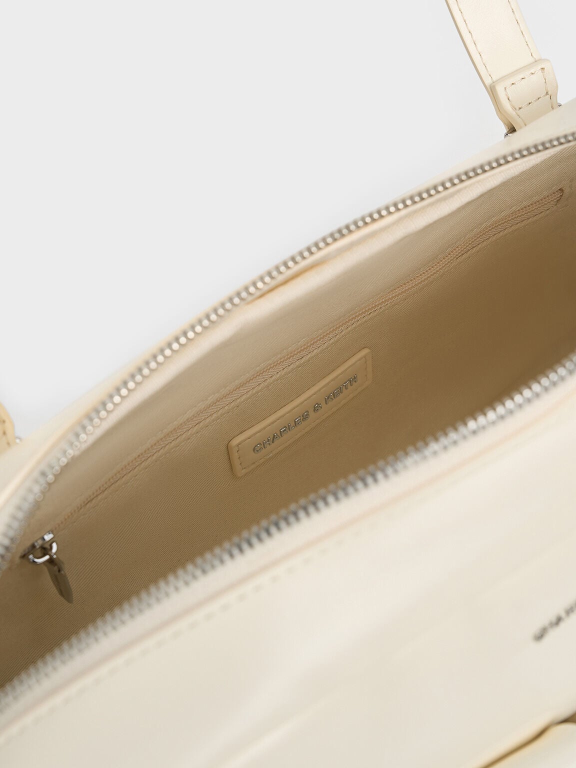 CHARLES & KEITH Popular | Rachel Multi-Pocket Shoulder Bag - Cream