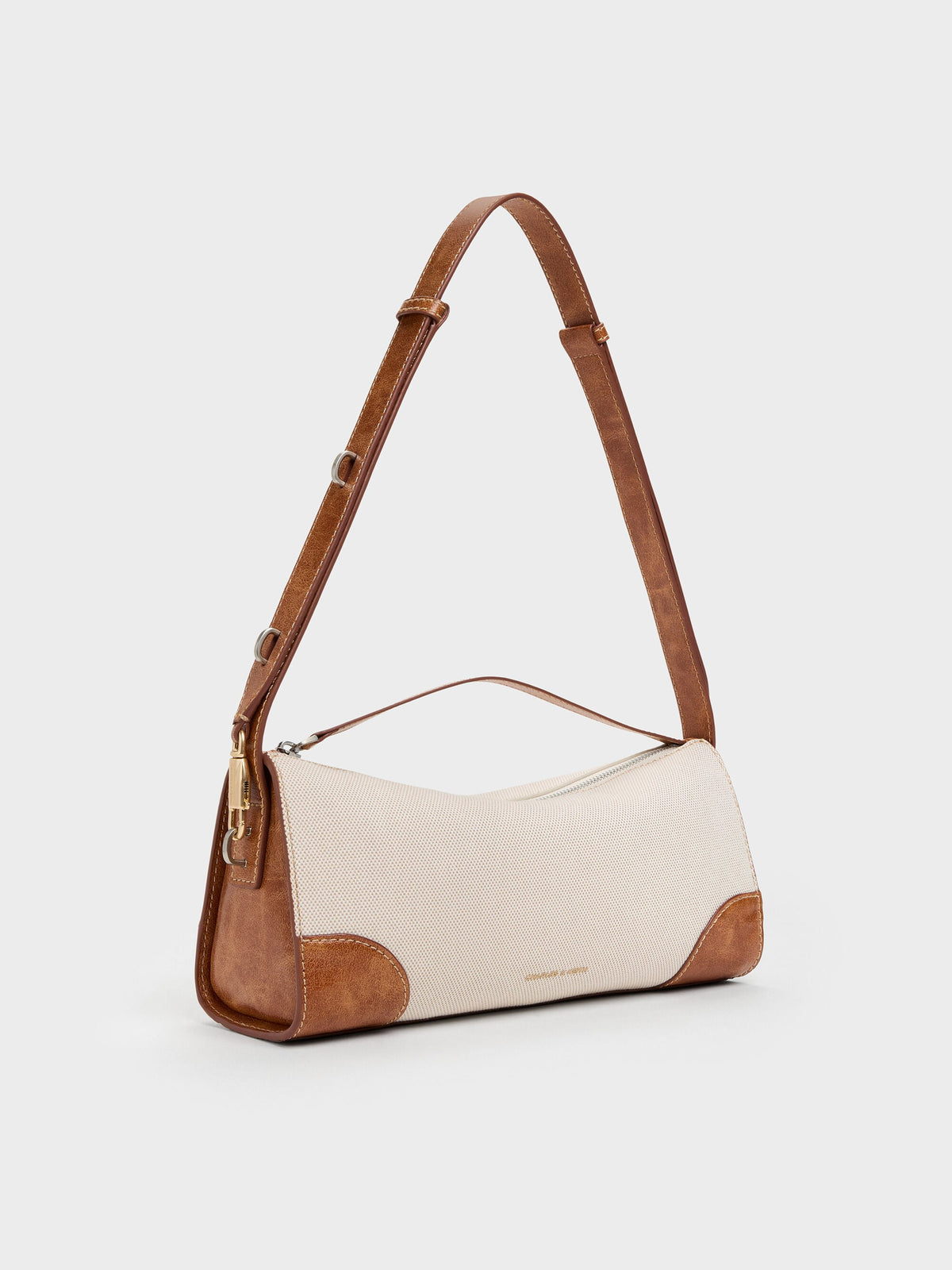 CHARLES & KEITH Trending | Delfina Canvas Elongated Shoulder Bag - Multi