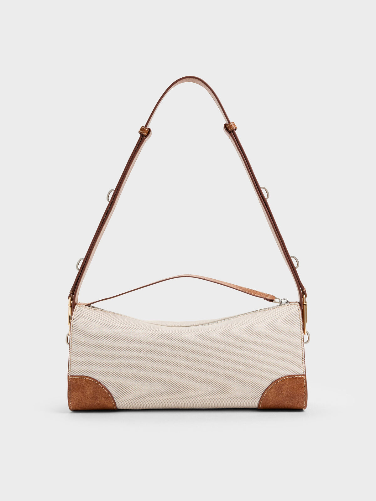 CHARLES & KEITH Trending | Delfina Canvas Elongated Shoulder Bag - Multi
