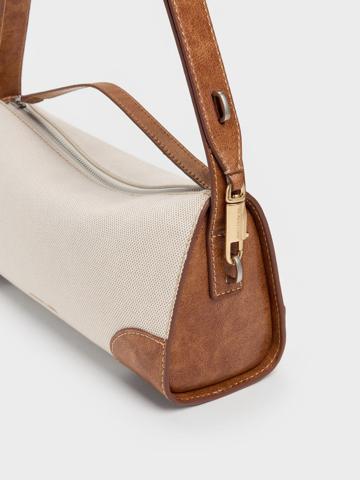 CHARLES & KEITH Trending | Delfina Canvas Elongated Shoulder Bag - Multi