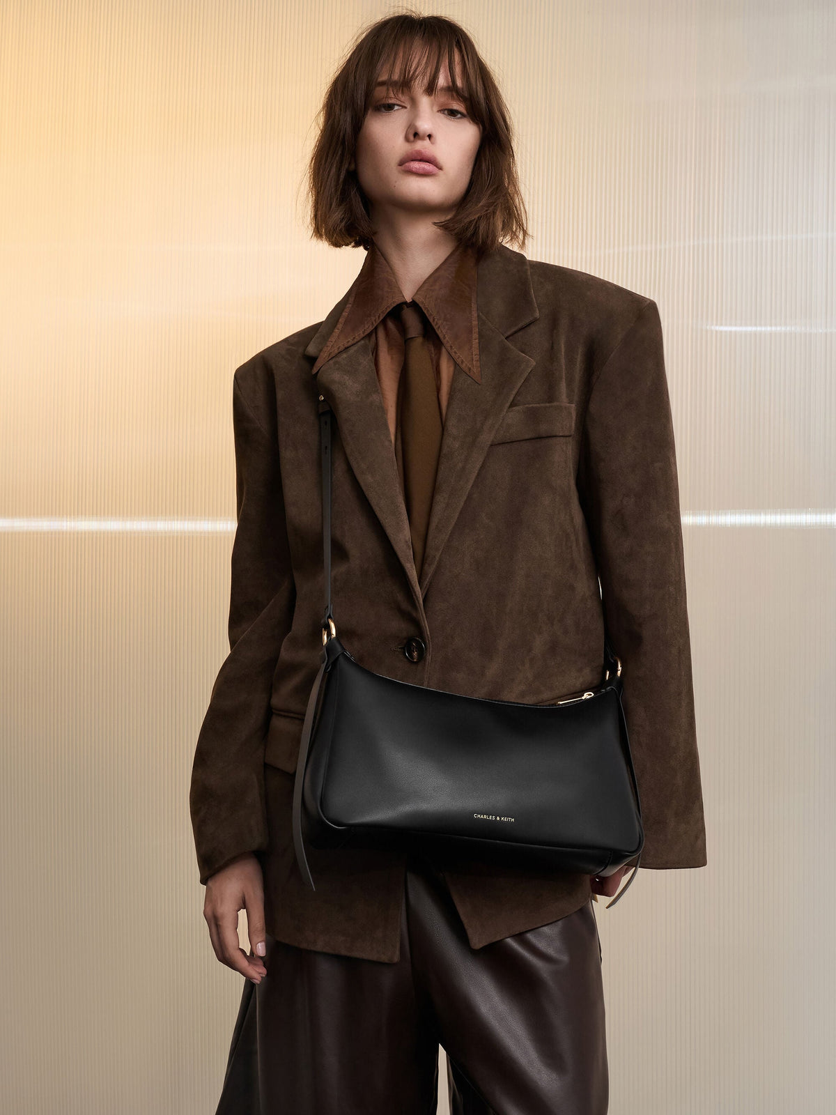 CHARLES & KEITH Deals | Calla Shoulder Bag - Black