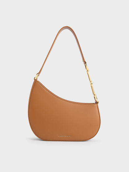 CHARLES & KEITH Deals | Agatha Chain-Strap Shoulder Bag - Brown