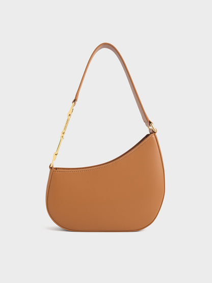 CHARLES & KEITH Deals | Agatha Chain-Strap Shoulder Bag - Brown