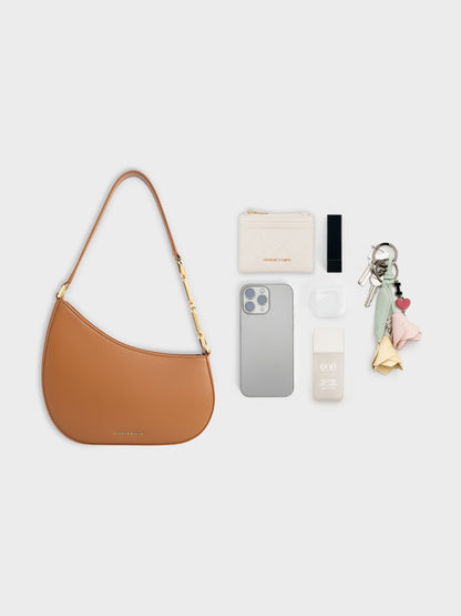 CHARLES & KEITH Deals | Agatha Chain-Strap Shoulder Bag - Brown