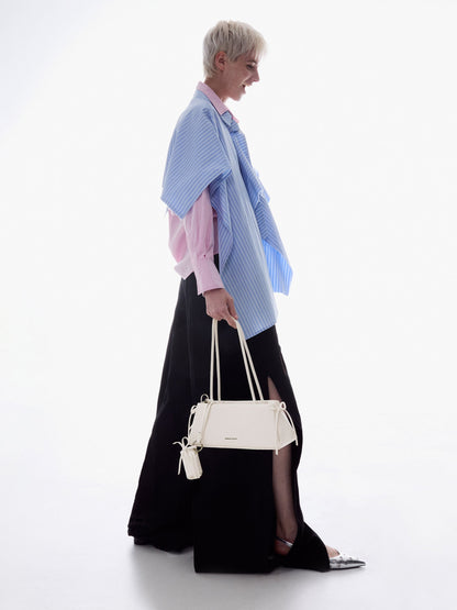CHARLES & KEITH Essential | Hazel Bow Shoulder Bag - Meringue White