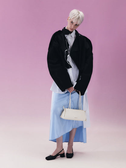 CHARLES & KEITH Essential | Hazel Bow Shoulder Bag - Meringue White