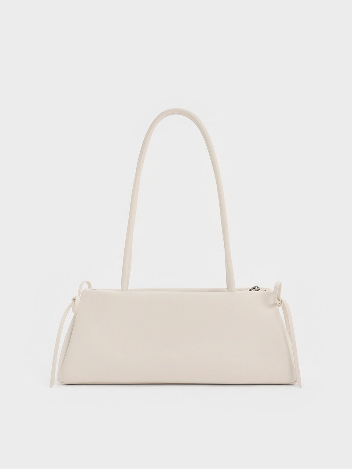 CHARLES & KEITH Essential | Hazel Bow Shoulder Bag - Meringue White