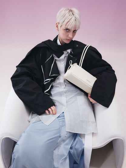 CHARLES & KEITH Essential | Hazel Bow Shoulder Bag - Meringue White
