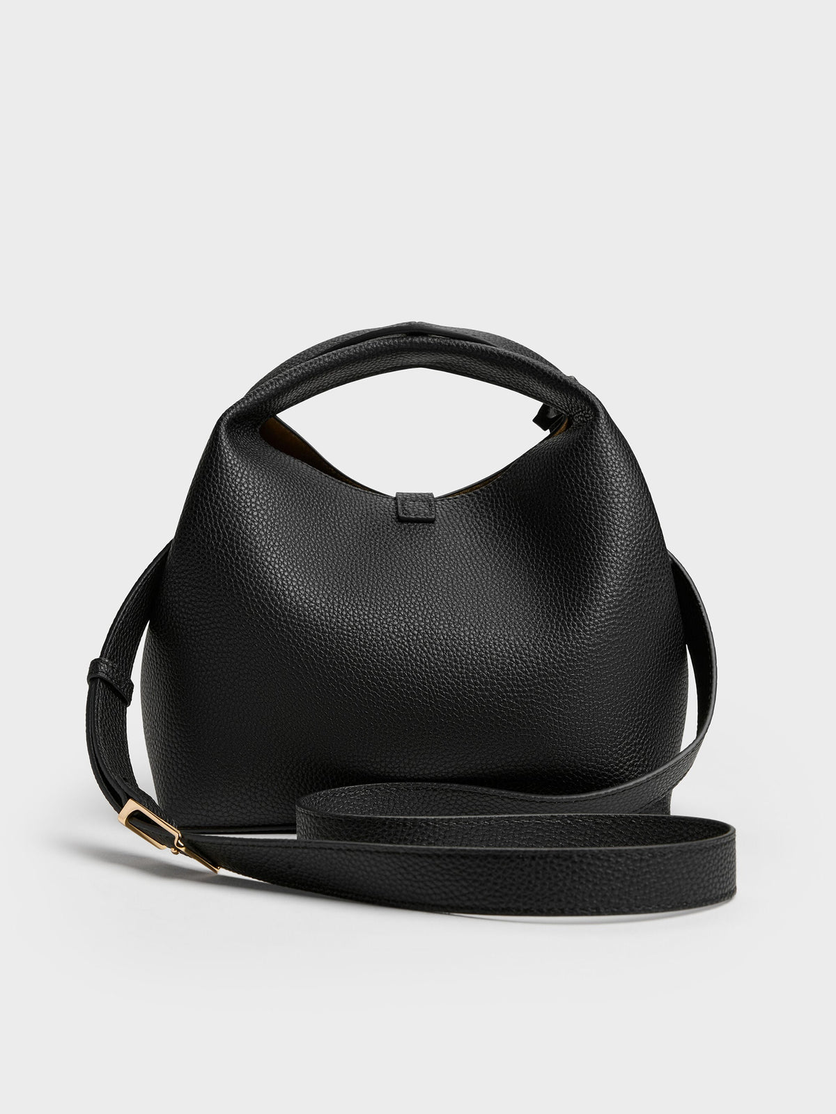 CHARLES & KEITH Everyday | Chance Turn-Lock Bucket Bag - Black