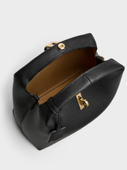 CHARLES & KEITH Everyday | Chance Turn-Lock Bucket Bag - Black