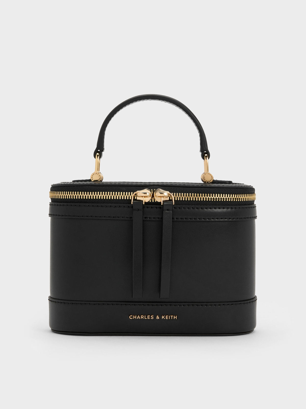 CHARLES & KEITH Discount | Enola Top Handle Vanity Bag - Black