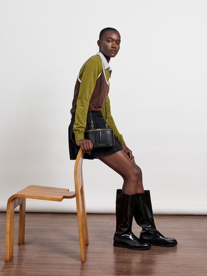 CHARLES & KEITH Discount | Enola Top Handle Vanity Bag - Black