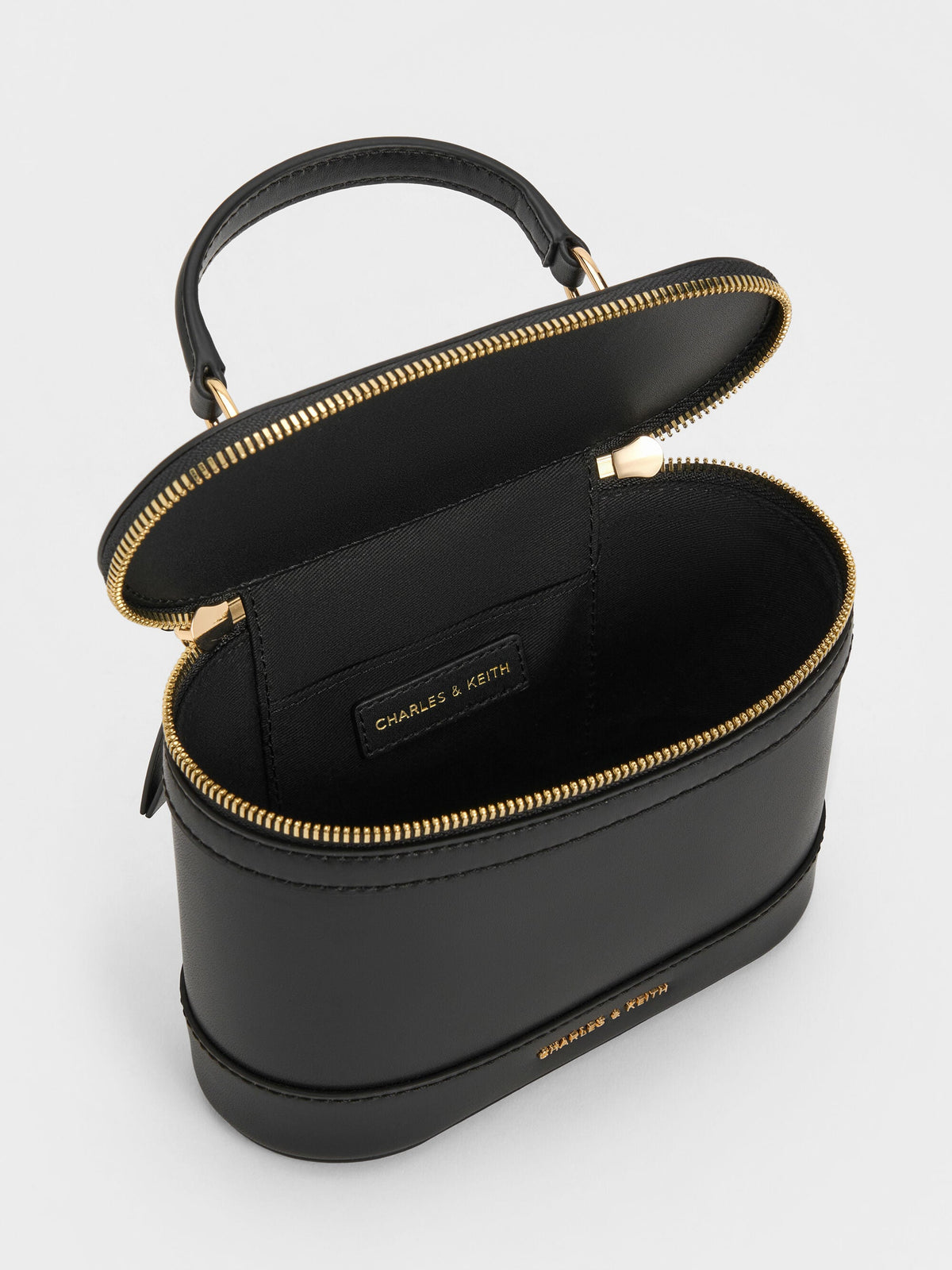 CHARLES & KEITH Discount | Enola Top Handle Vanity Bag - Black