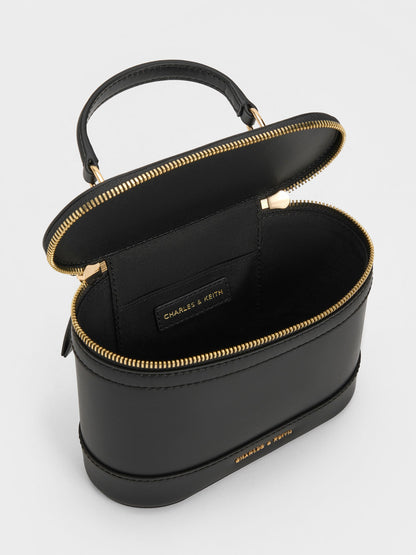 CHARLES & KEITH Discount | Enola Top Handle Vanity Bag - Black
