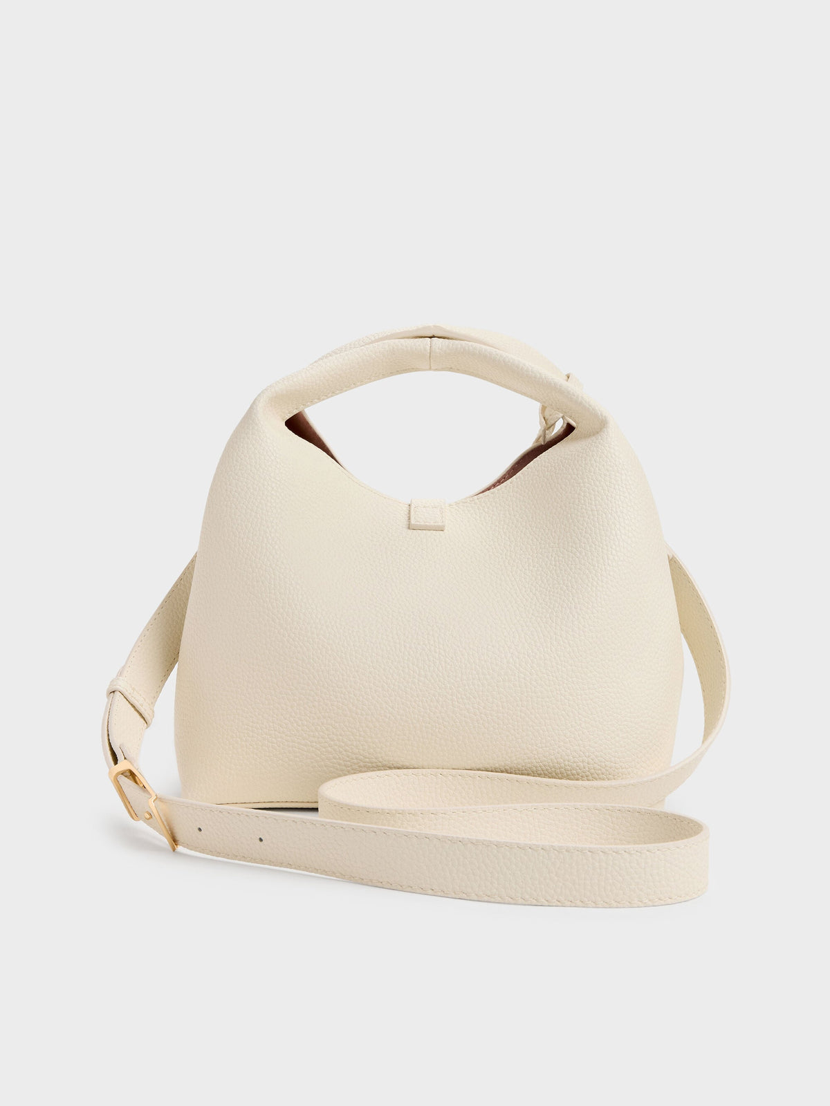 CHARLES & KEITH Discount | Chance Turn-Lock Bucket Bag - Cream