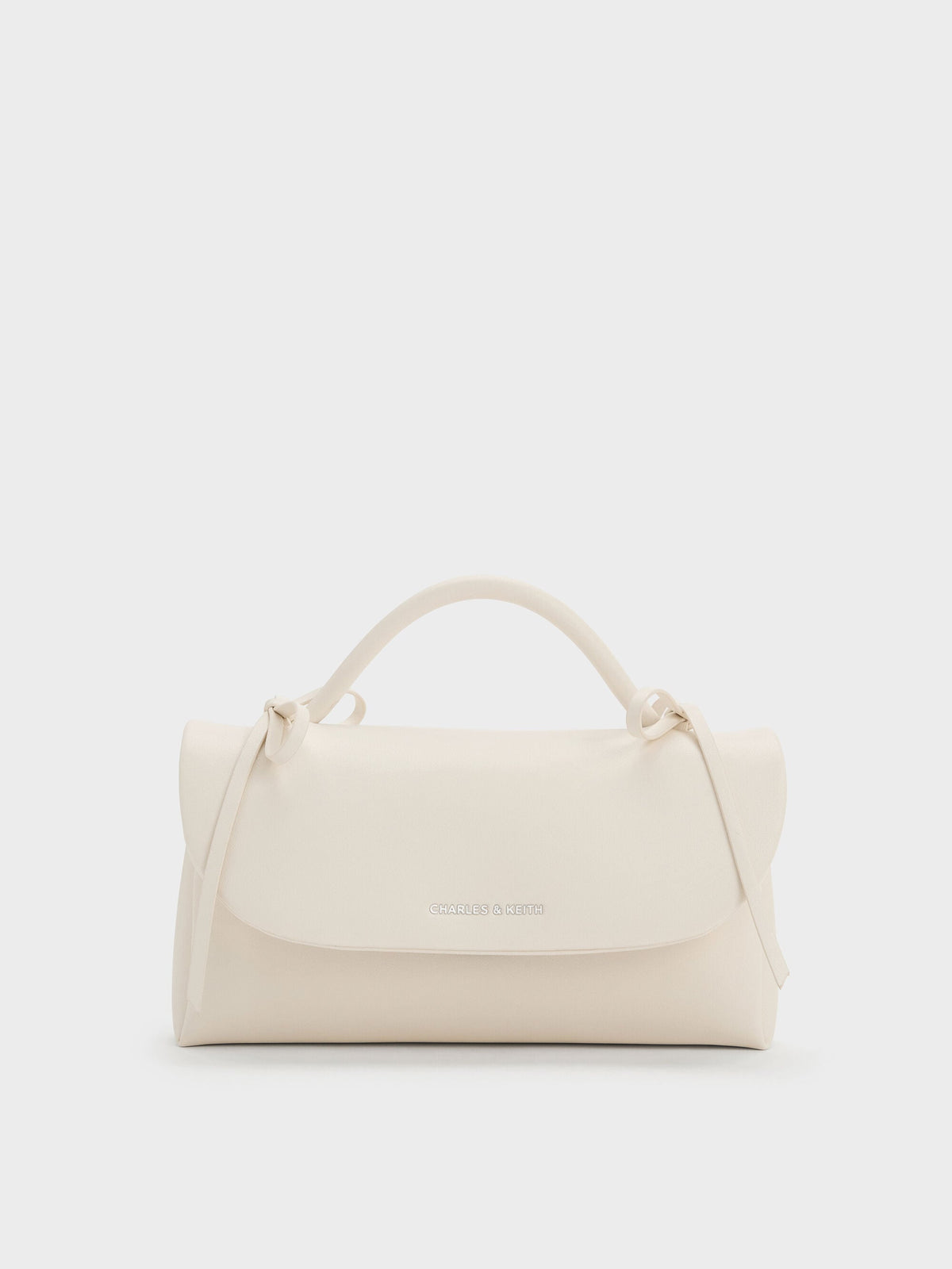 CHARLES & KEITH Smart Buy | Hazel Bow Wallet On Chain - Cream