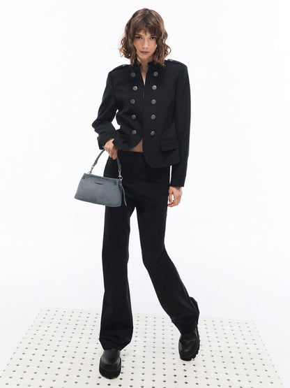 CHARLES & KEITH Best Seller | Noane Top Handle Bag - Smoky Blue