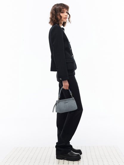CHARLES & KEITH Best Seller | Noane Top Handle Bag - Smoky Blue