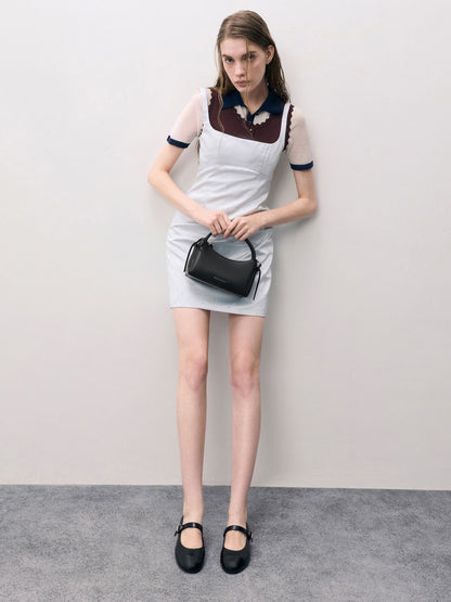 CHARLES & KEITH Top Pick | Hazel Bow Top Handle Bag - Noir