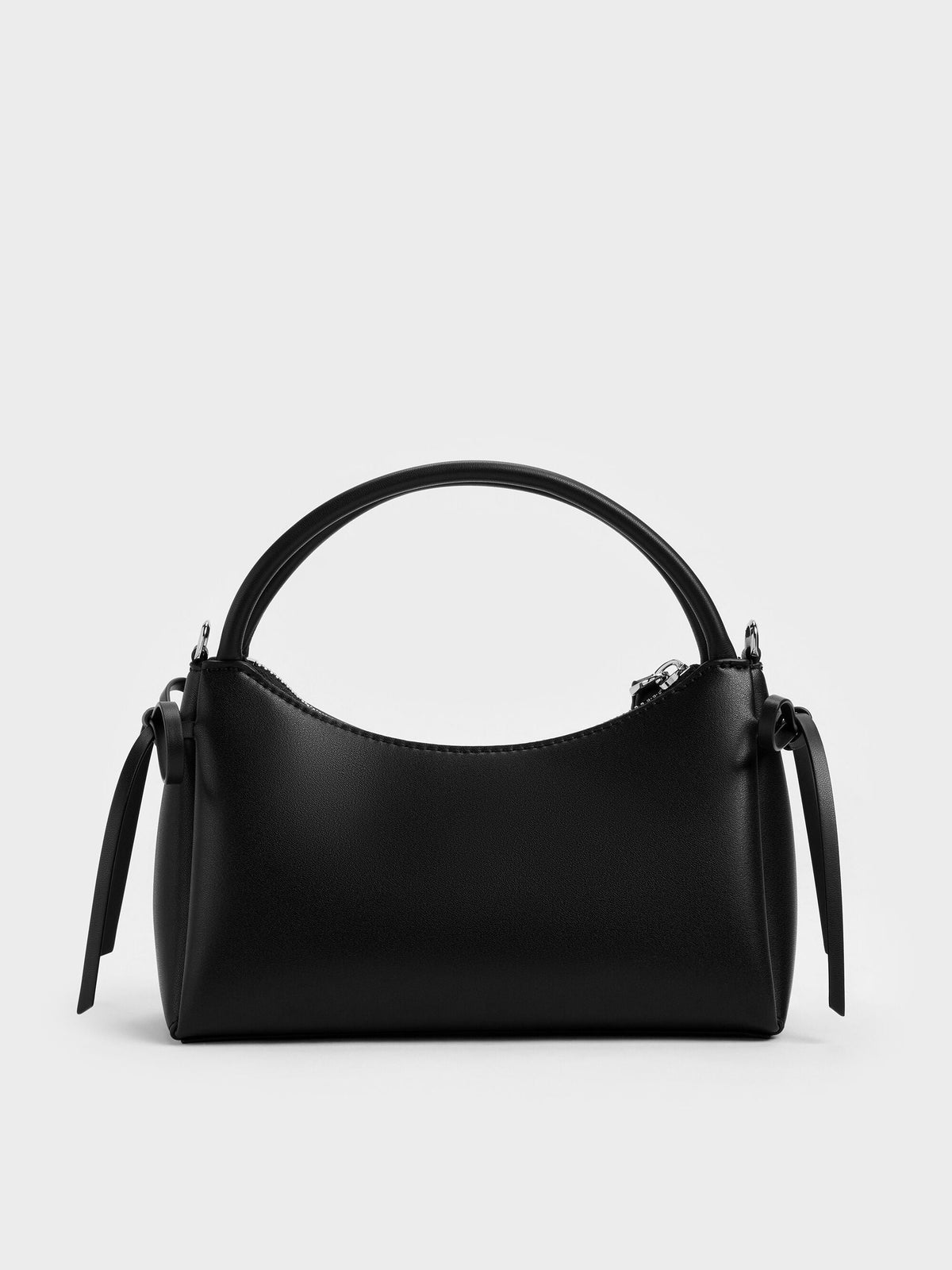 CHARLES & KEITH Top Pick | Hazel Bow Top Handle Bag - Noir