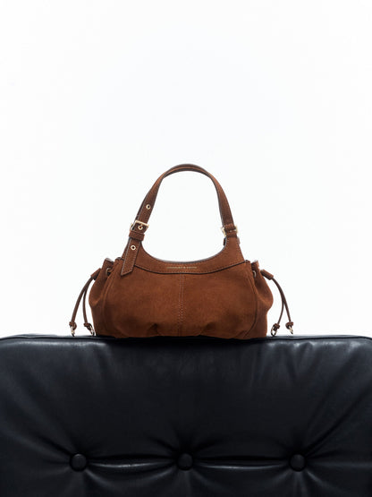 CHARLES & KEITH Great Value | Mini Lillith Drawstring Bucket Bag - Pecan Brown
