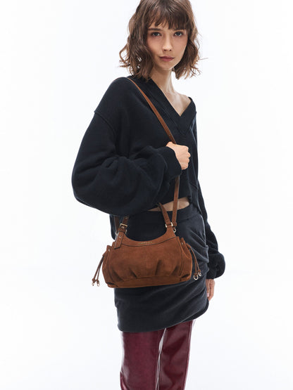 CHARLES & KEITH Great Value | Mini Lillith Drawstring Bucket Bag - Pecan Brown