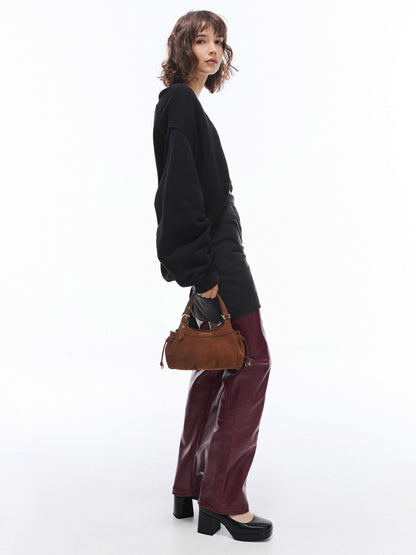 CHARLES & KEITH Great Value | Mini Lillith Drawstring Bucket Bag - Pecan Brown
