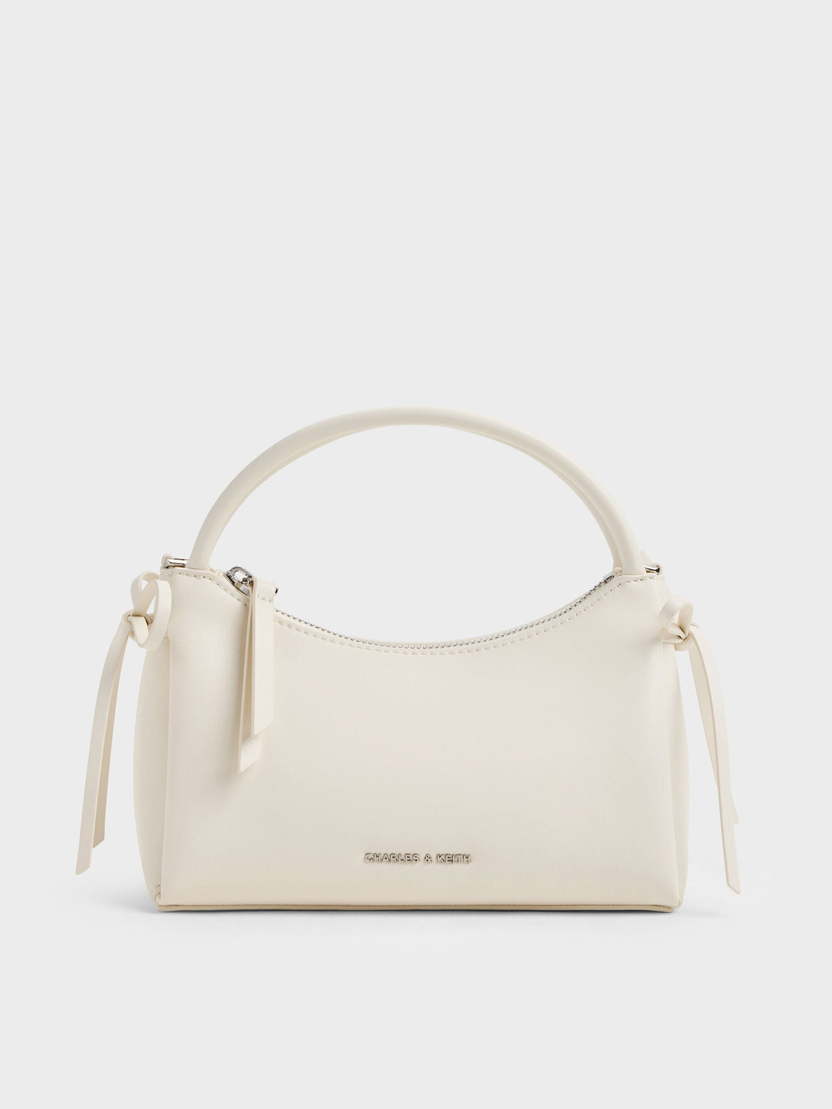 CHARLES & KEITH Sale | Hazel Bow Top Handle Bag - Cream