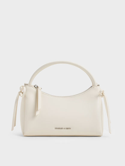 CHARLES & KEITH Sale | Hazel Bow Top Handle Bag - Cream
