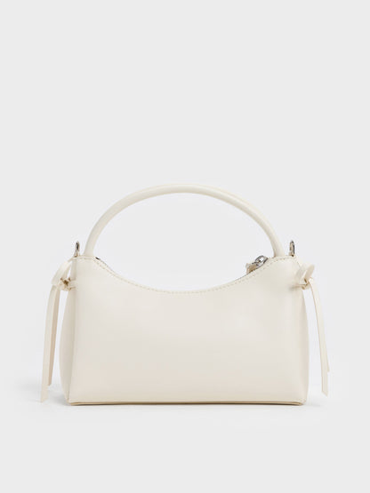 CHARLES & KEITH Sale | Hazel Bow Top Handle Bag - Cream