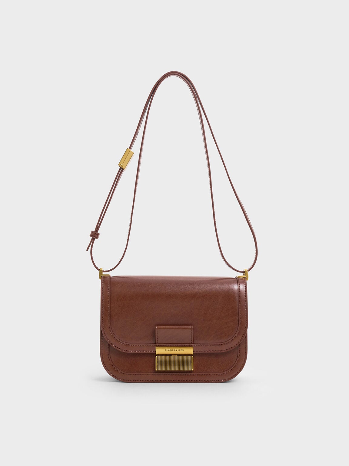 CHARLES & KEITH Premium | Charlot Bag - Dark Brown
