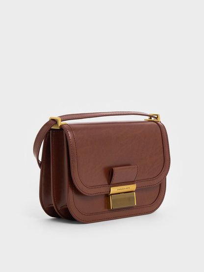 CHARLES & KEITH Premium | Charlot Bag - Dark Brown