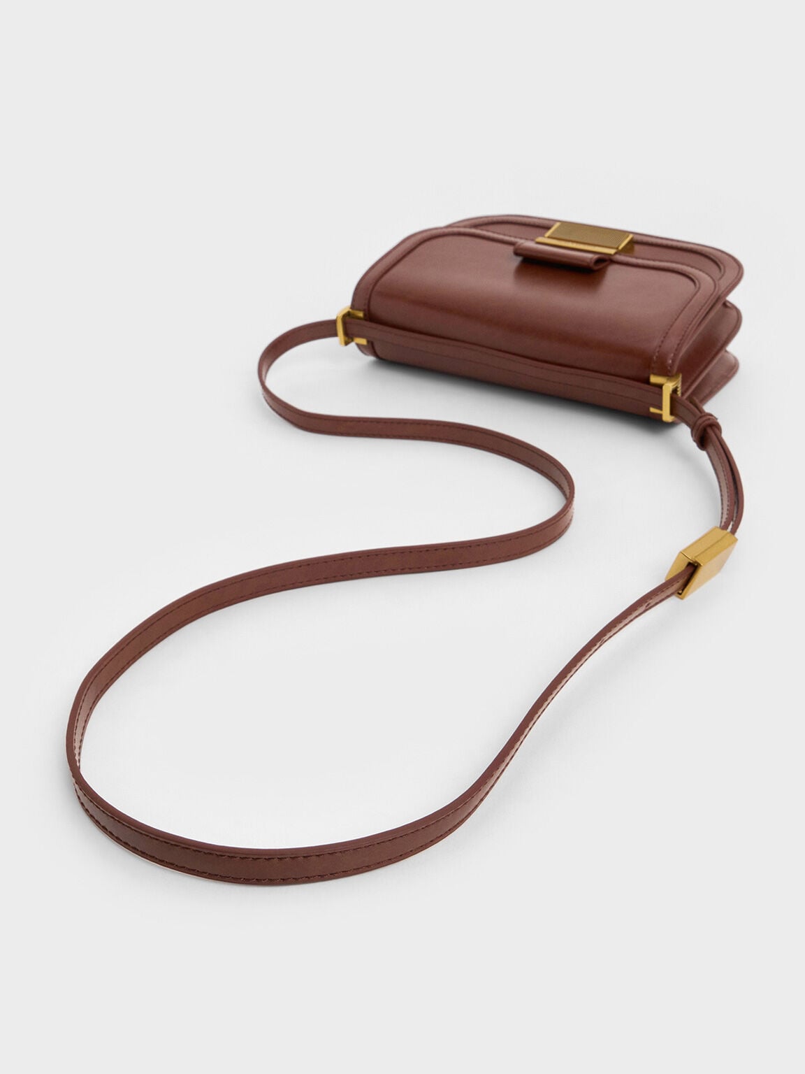 CHARLES & KEITH Premium | Charlot Bag - Dark Brown