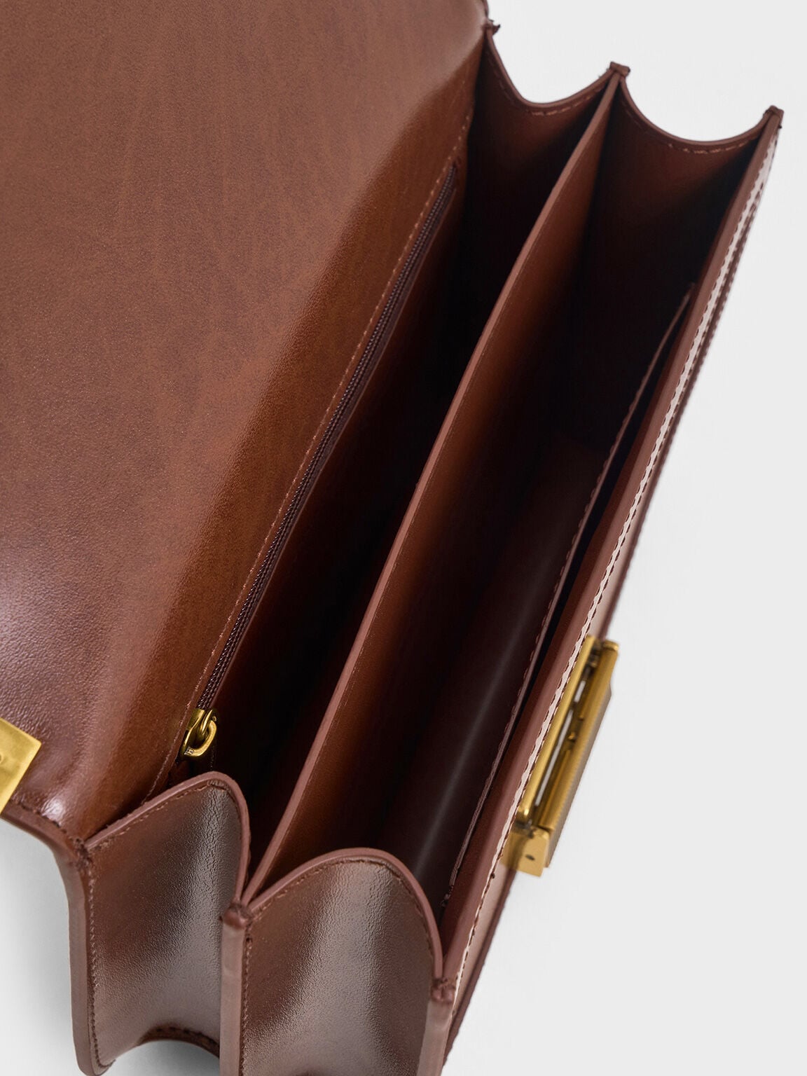 CHARLES & KEITH Premium | Charlot Bag - Dark Brown
