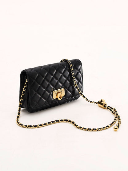 CHARLES & KEITH Best Price | Cressida Quilted Push-Lock Clutch - Black