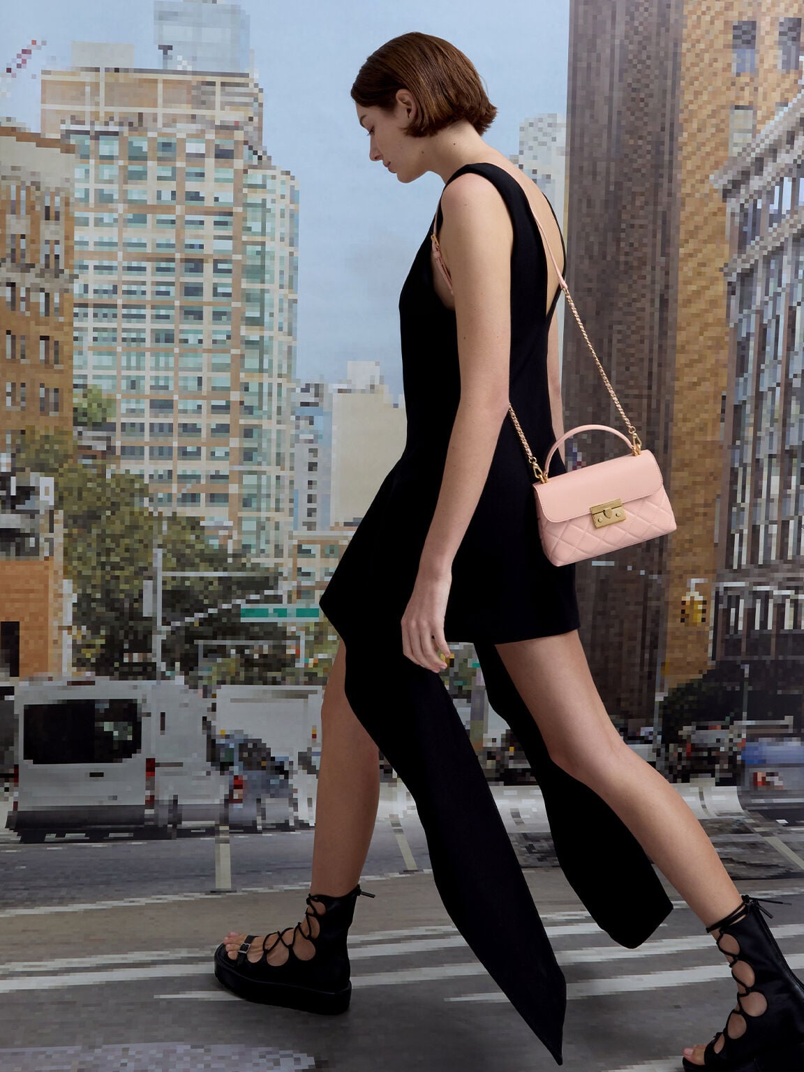 CHARLES & KEITH Hot Sale | Alva Quilted Top Handle Bag - Light Pink