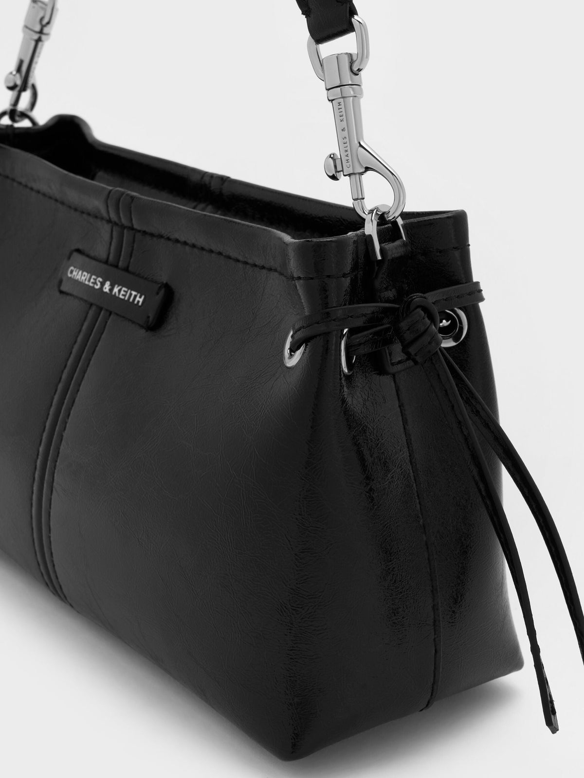 CHARLES & KEITH Deals | Noane Top Handle Bag - Noir