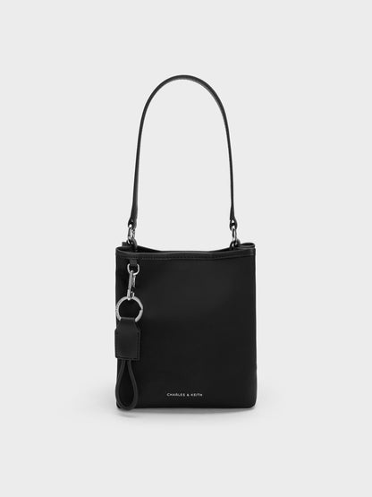 CHARLES & KEITH Featured | Levy Nylon Bucket Bag - Noir