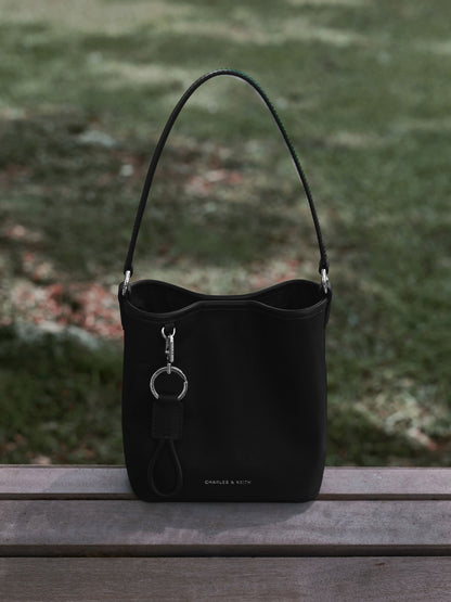 CHARLES & KEITH Featured | Levy Nylon Bucket Bag - Noir